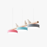 Pendelleuchte Bird aus Holz