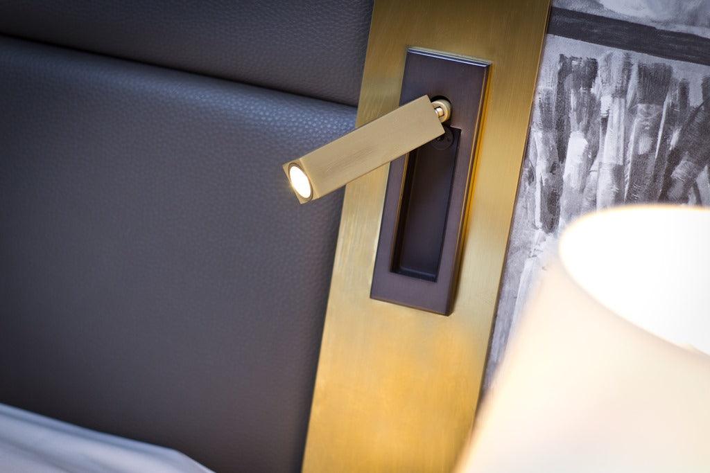 Flach zusammenklappbare Nachttischlampe