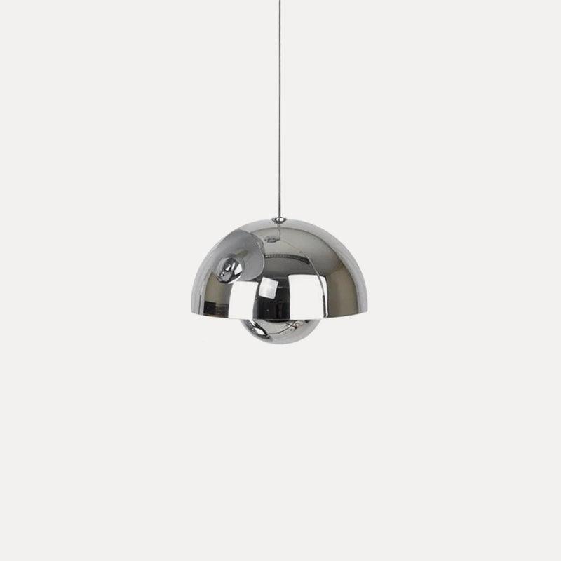 Geometrische Pendelleuchte aus Aluminium