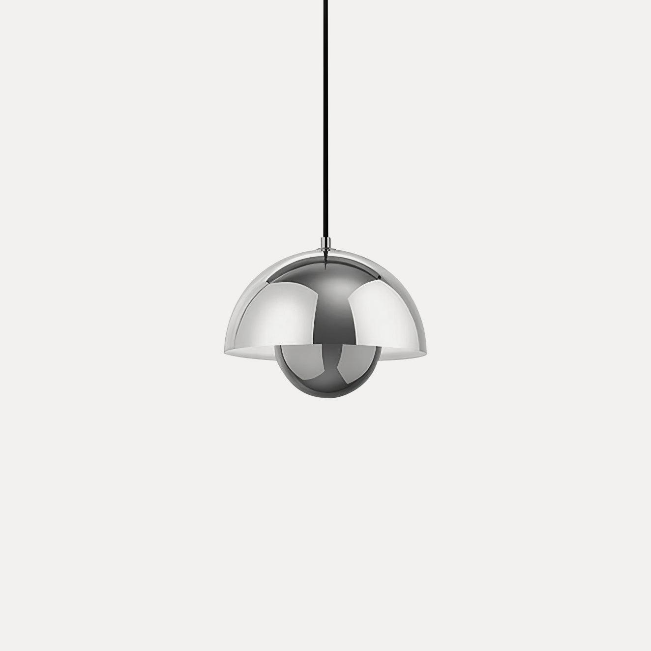 Geometrische Pendelleuchte aus Aluminium