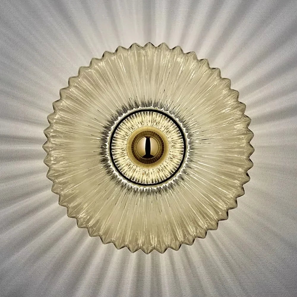 Retro-Wandleuchte aus Glas