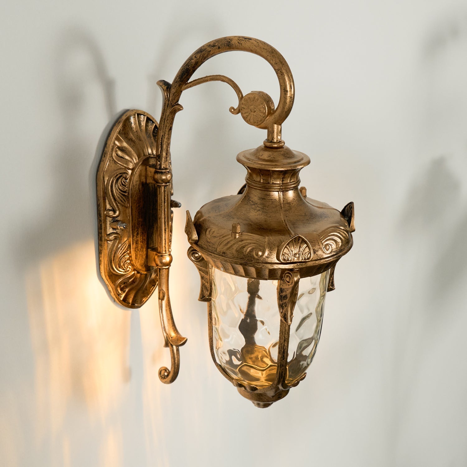 Vintage-Wandleuchte aus Messing