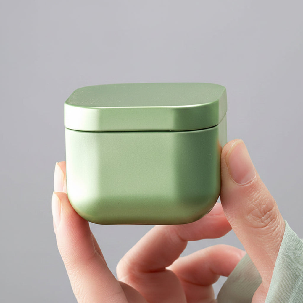 Minimalistische Metall-Aufbewahrungsbox