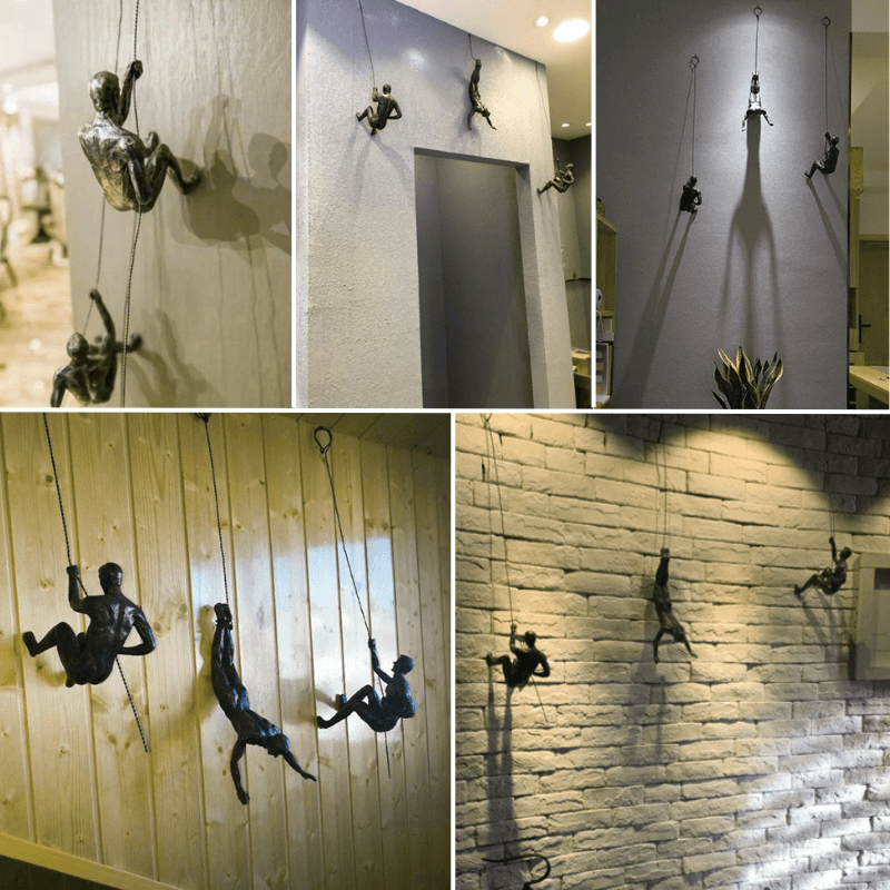 Figurale Wandskulptur aus Kunstharz