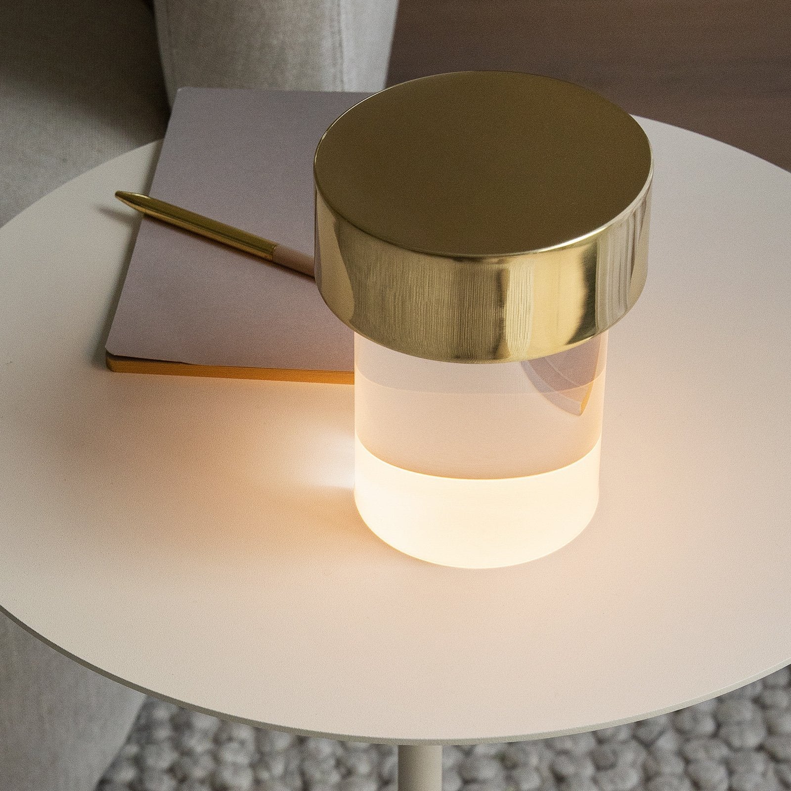 Wiederaufladbare Kristall-Tischlampe