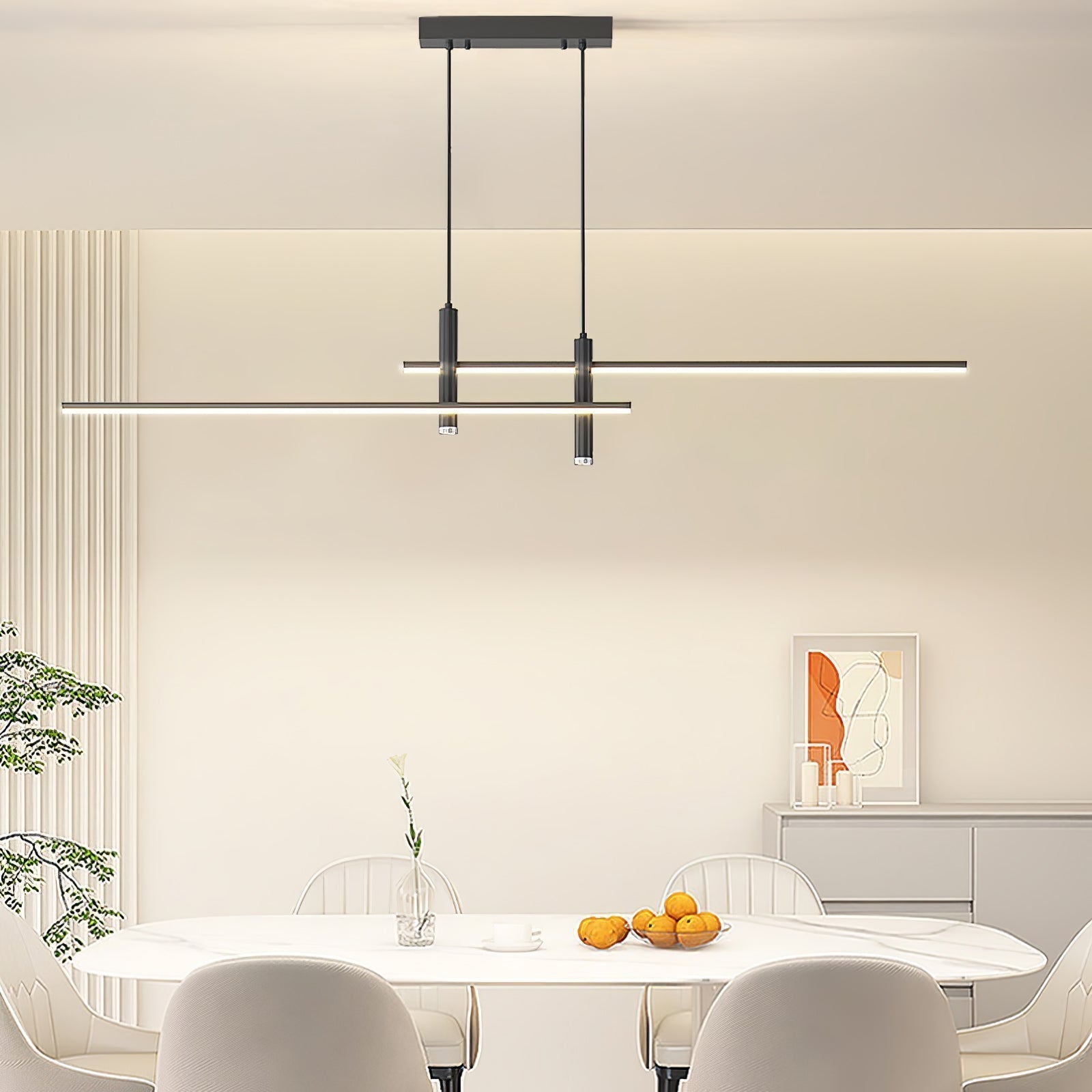 Minimalistische Pendelleuchte aus Eisen