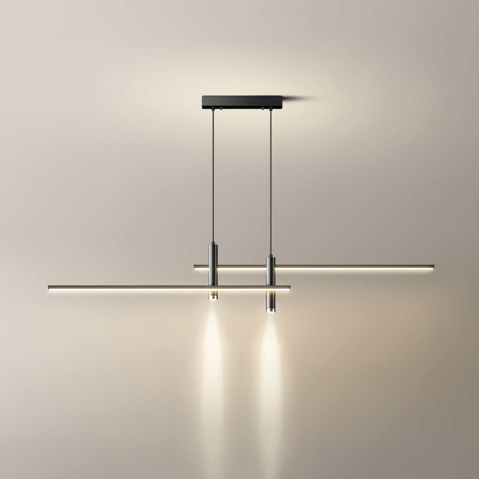 Minimalistische Pendelleuchte aus Eisen