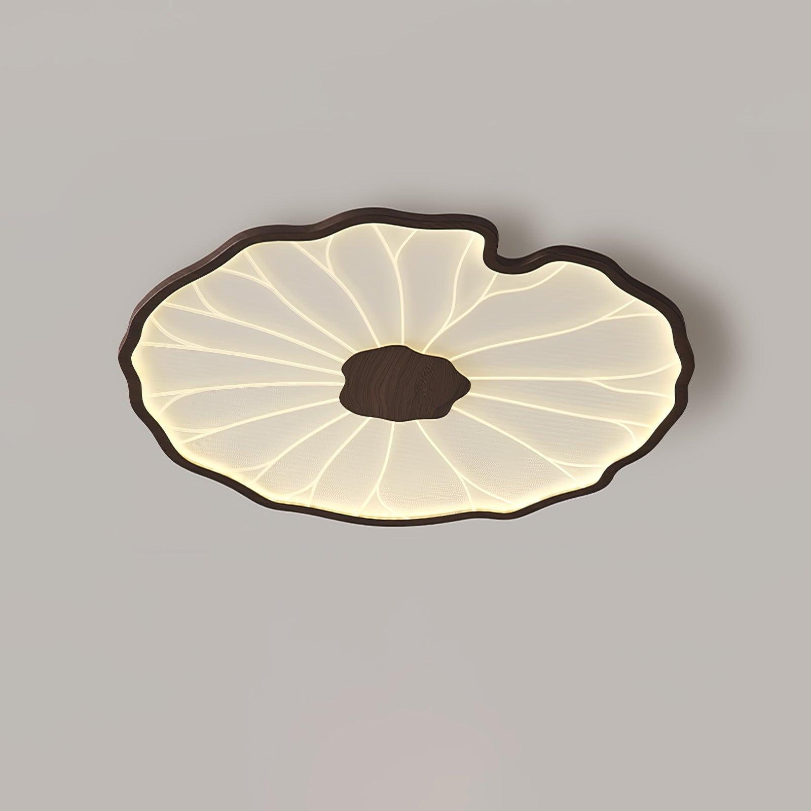 Deckenleuchte aus Lotus-Holz