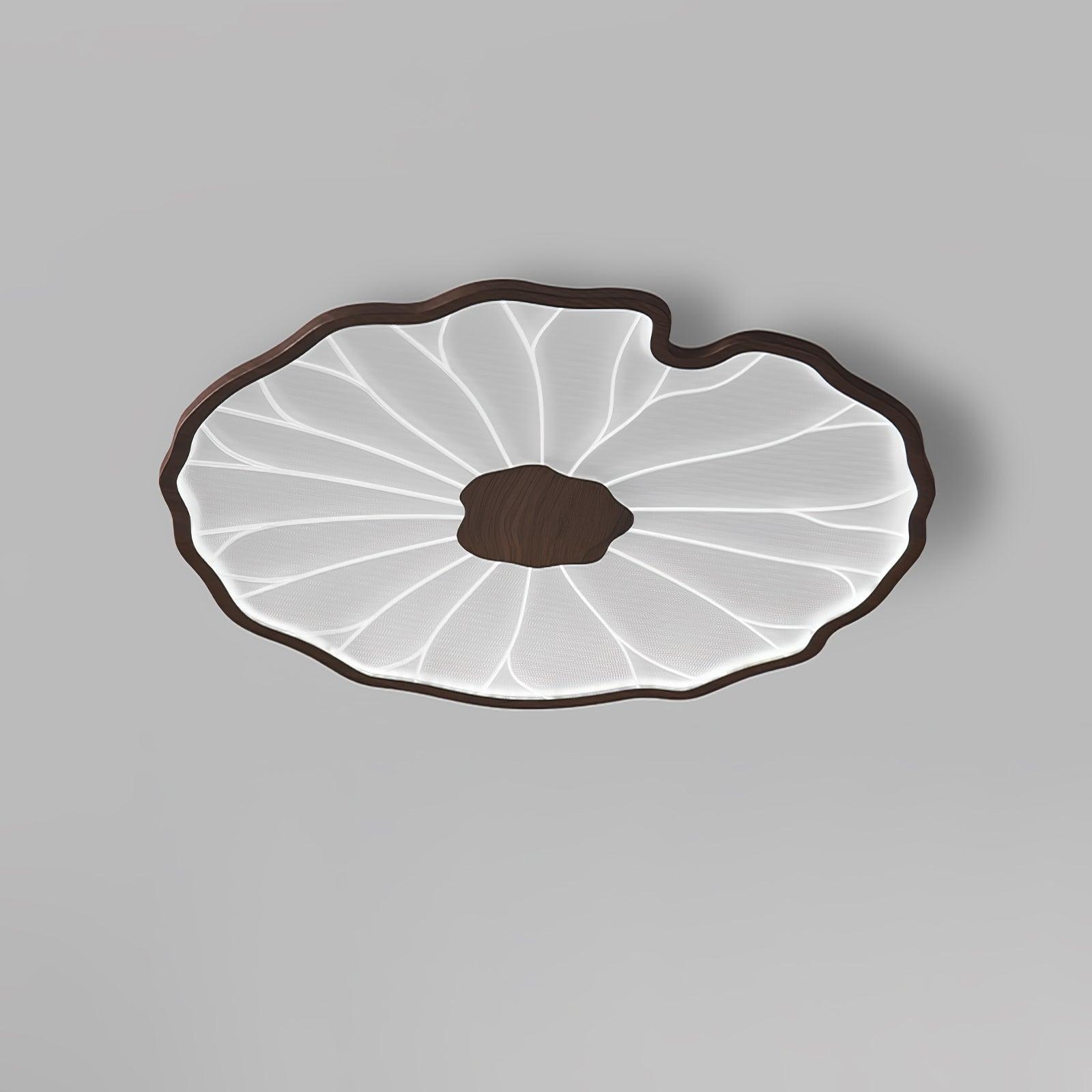 Deckenleuchte aus Lotus-Holz