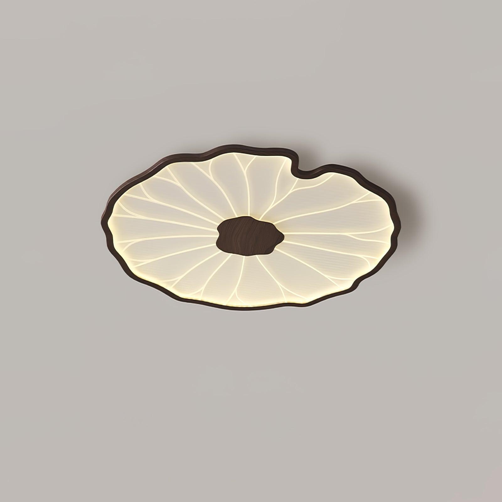 Deckenleuchte aus Lotus-Holz