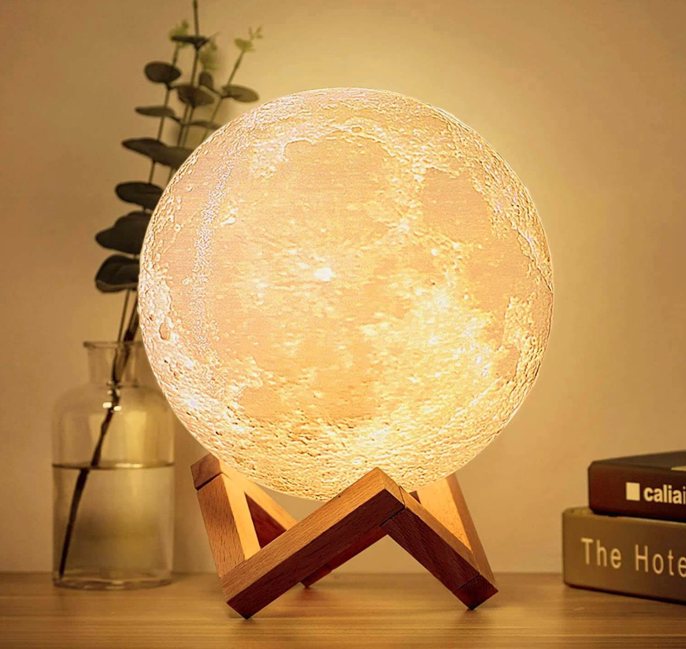 3D-Mond-Tischlampe