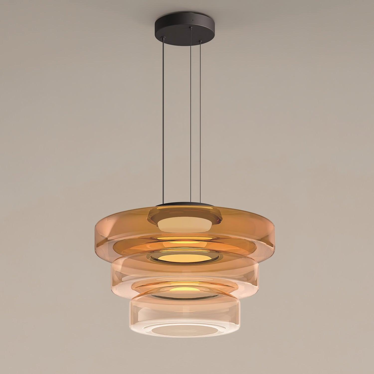 Minimalistische Glas-Pendelleuchte