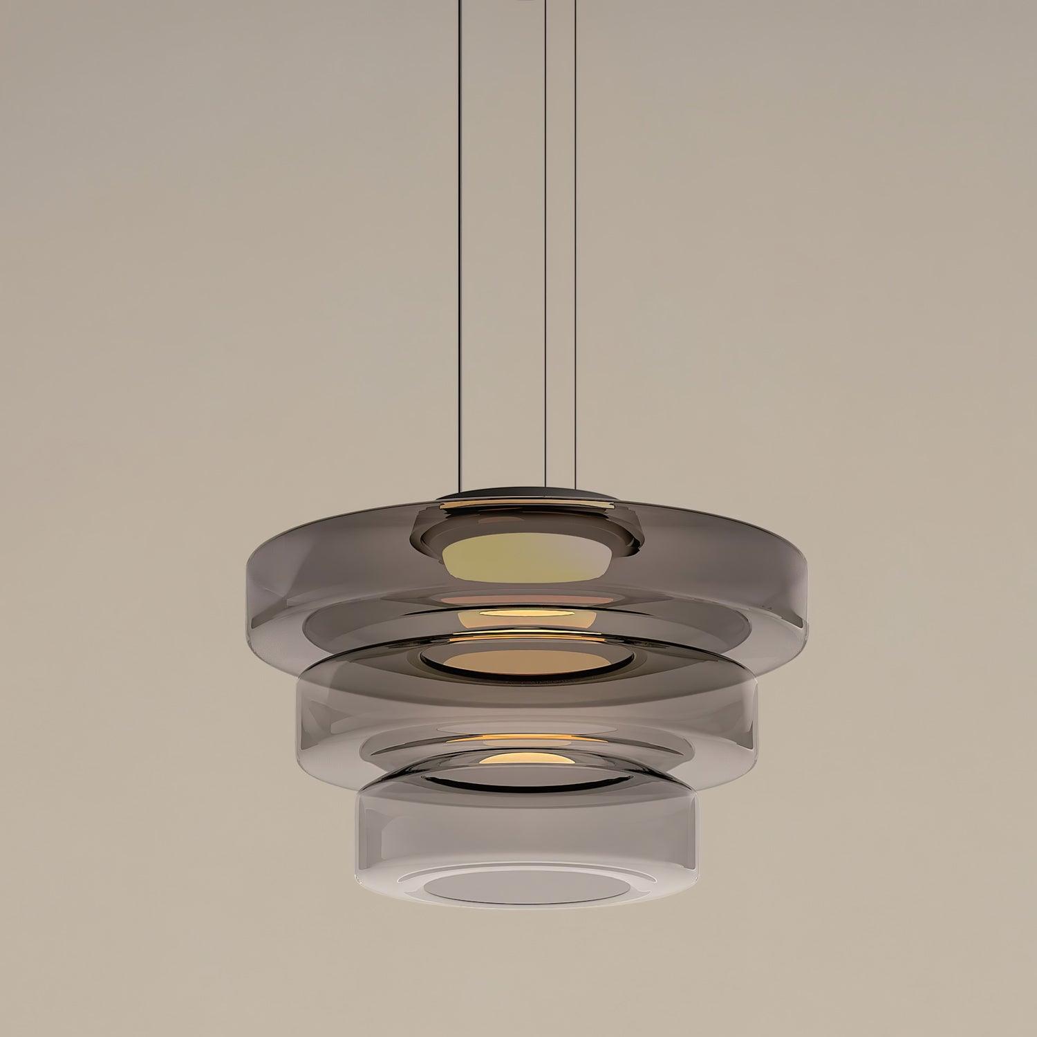 Minimalistische Glas-Pendelleuchte