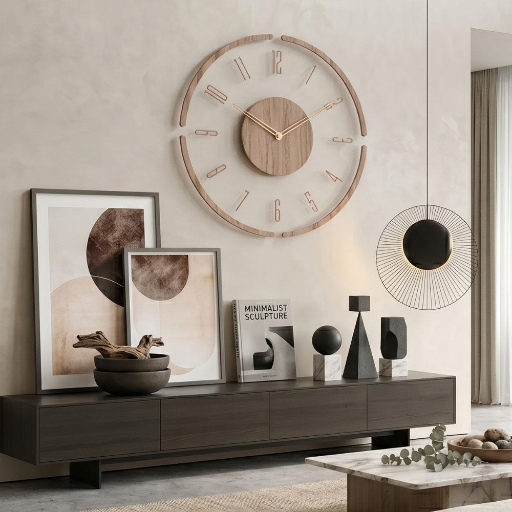 Moderne Wanduhr aus Acryl