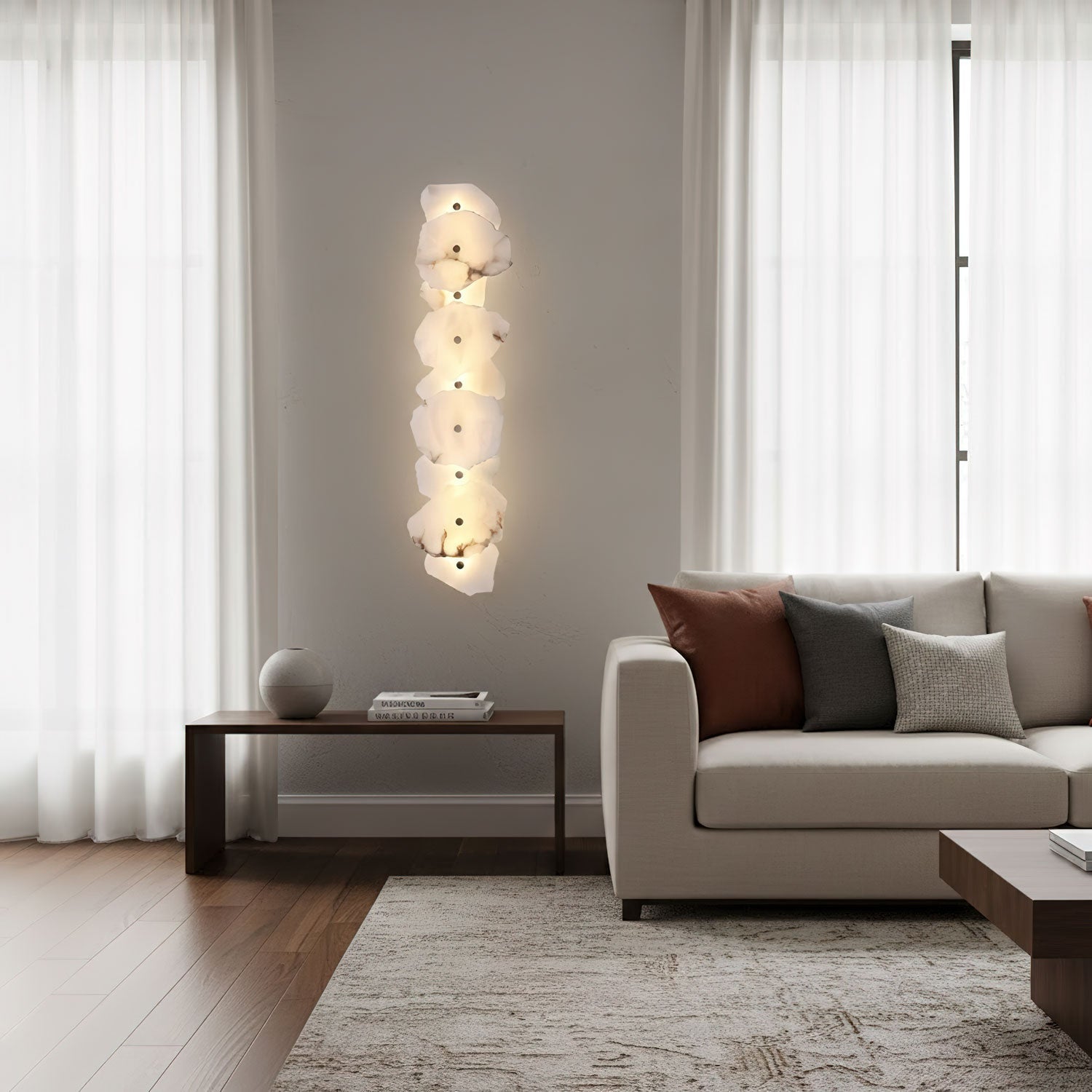 Moderne Wandleuchte aus Marmor