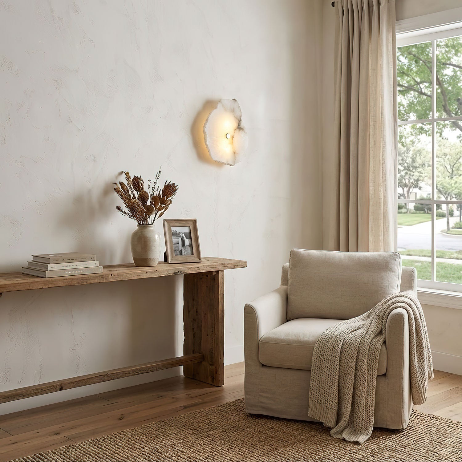 Moderne Wandleuchte aus Marmor