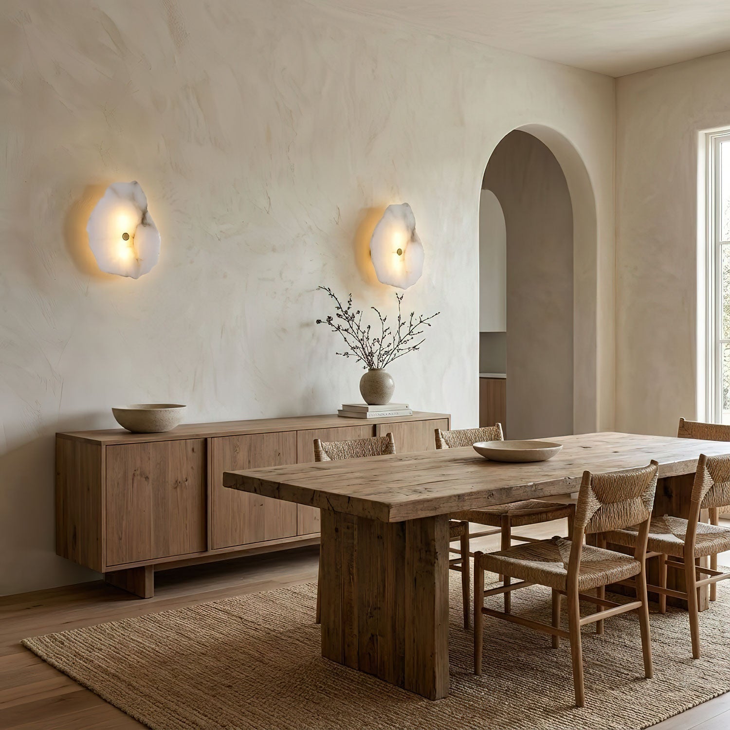Moderne Wandleuchte aus Marmor