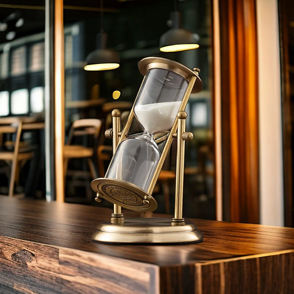Moderne Sanduhr aus Zink