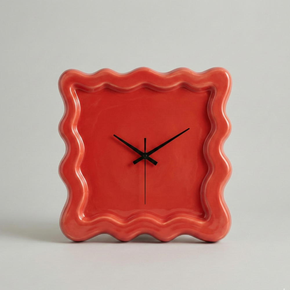 Minimalistische Wanduhr
