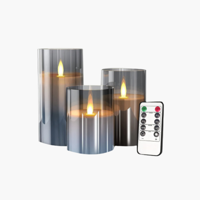 Moderne LED-Stumpenkerzen