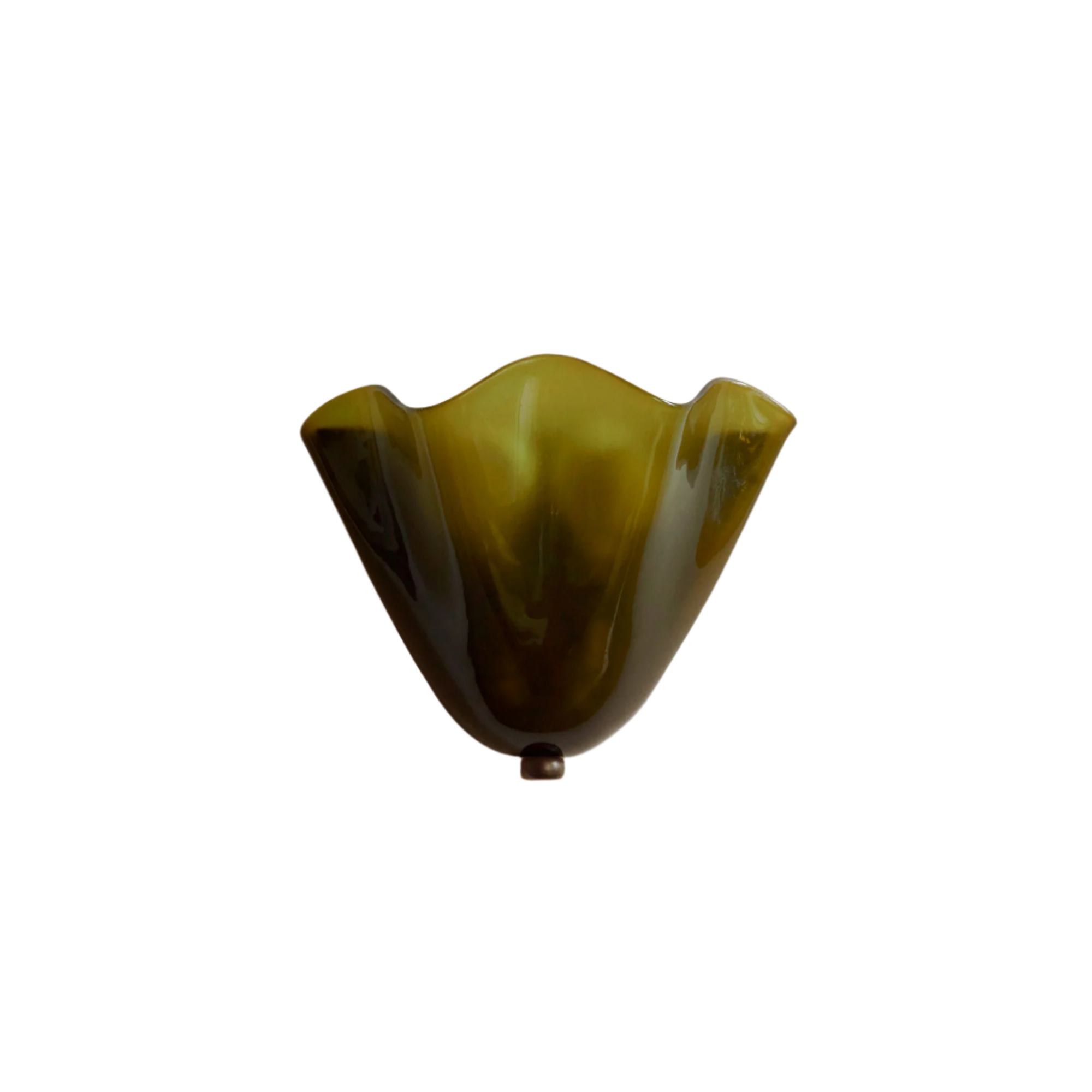 Wandleuchte aus farbigem Glas im Retro-Stil