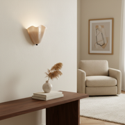 Wandleuchte aus farbigem Glas im Retro-Stil