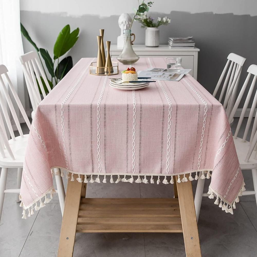 Tischdecke aus natürlichem Leinen für das Esszimmer