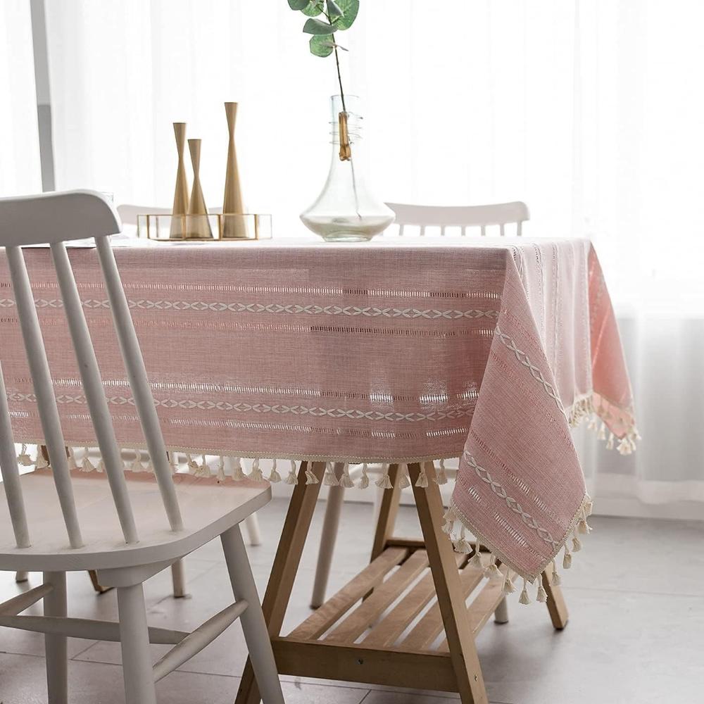 Tischdecke aus natürlichem Leinen für das Esszimmer