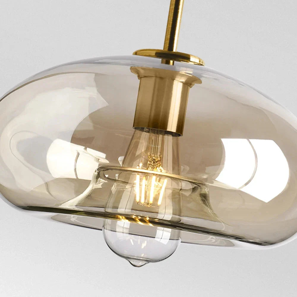Moderne Glas-Pendelleuchte