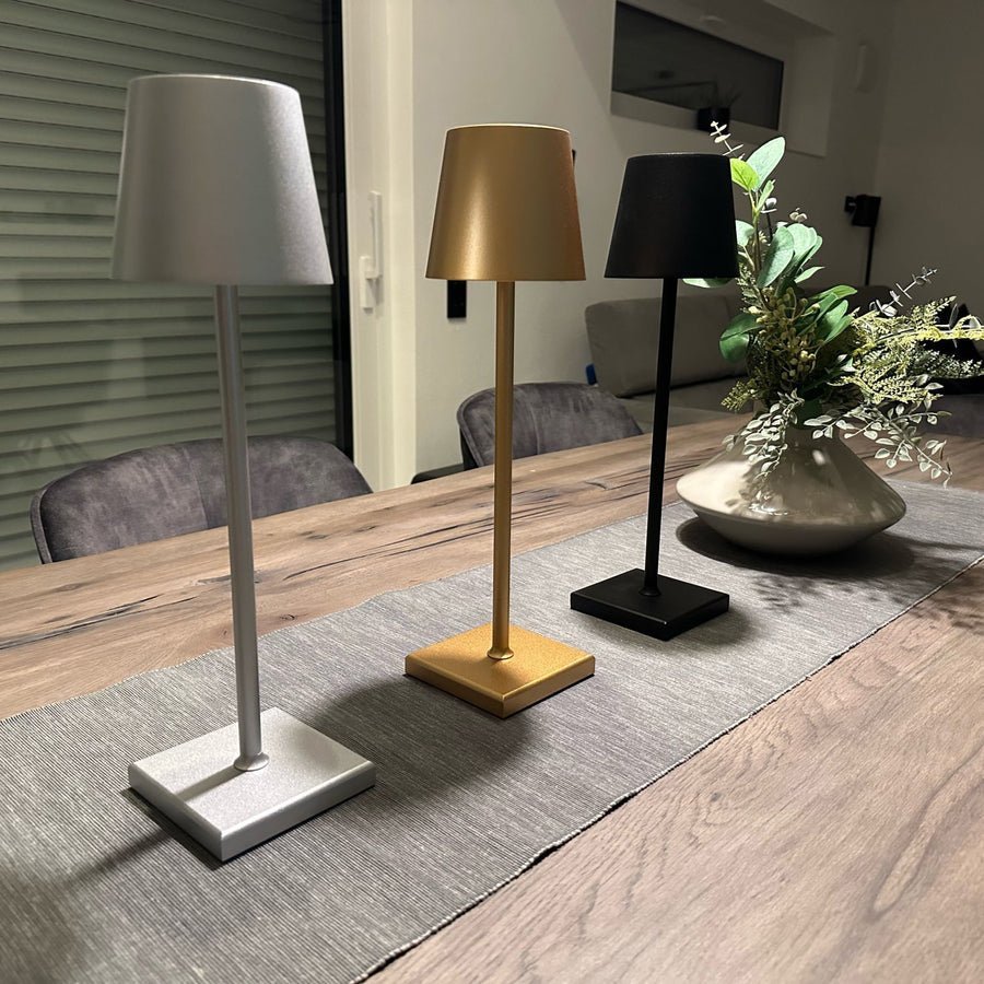 Skandinavische kabellose Tischlampe