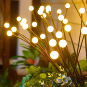 Solarbetriebene LED-Gartenleuchte im Glühwürmchen-Design
