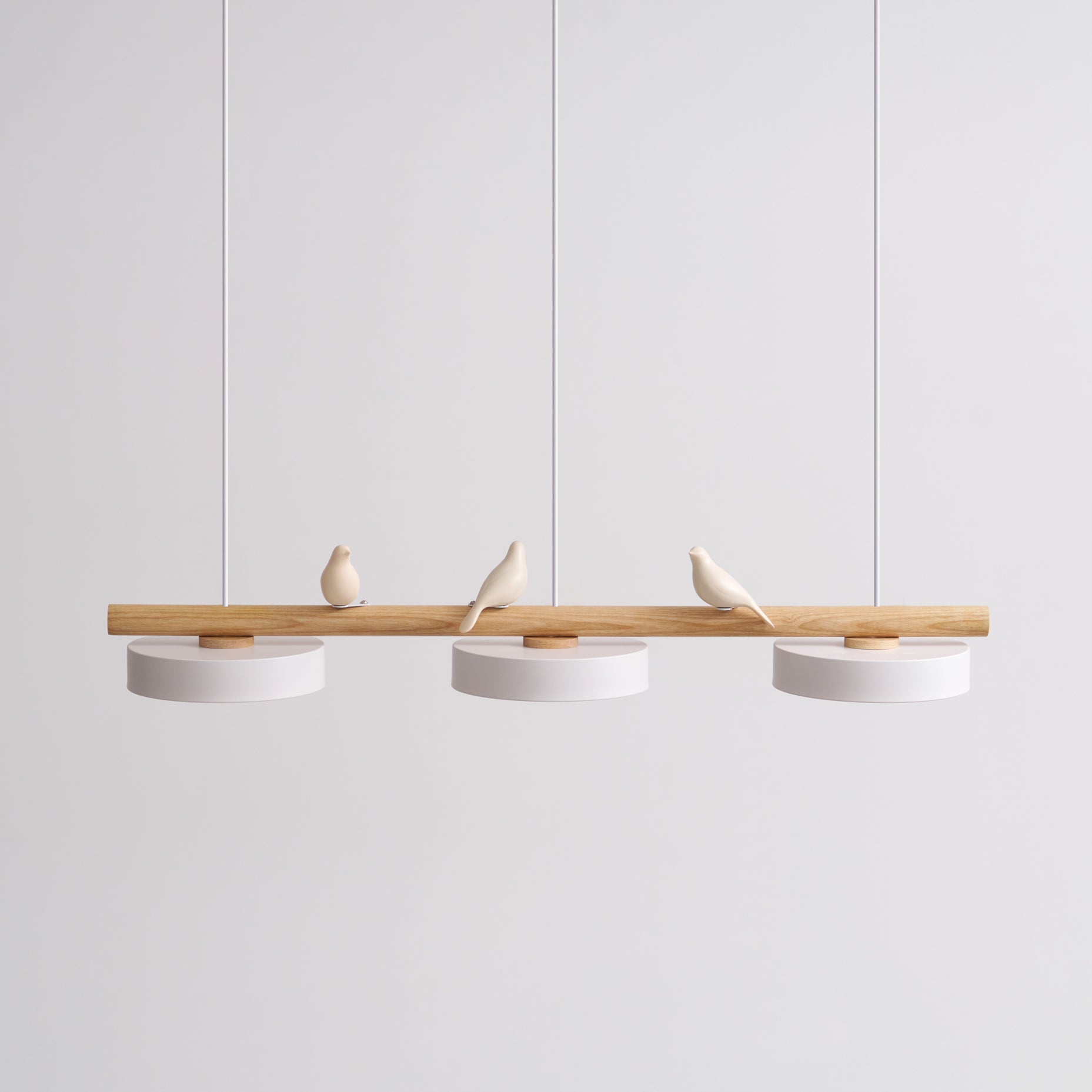 Pendelleuchte Bird aus Holz