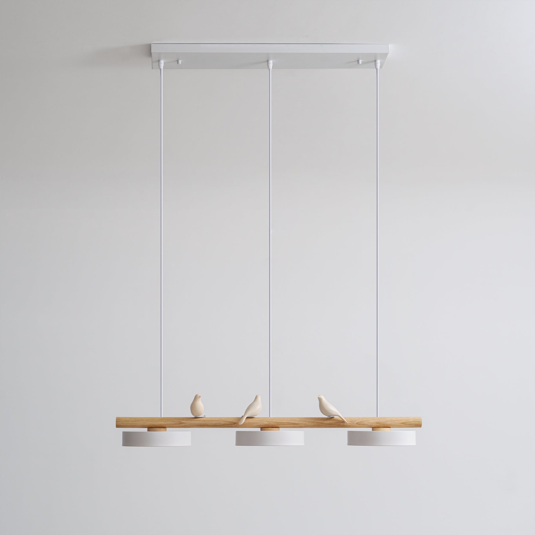 Pendelleuchte Bird aus Holz