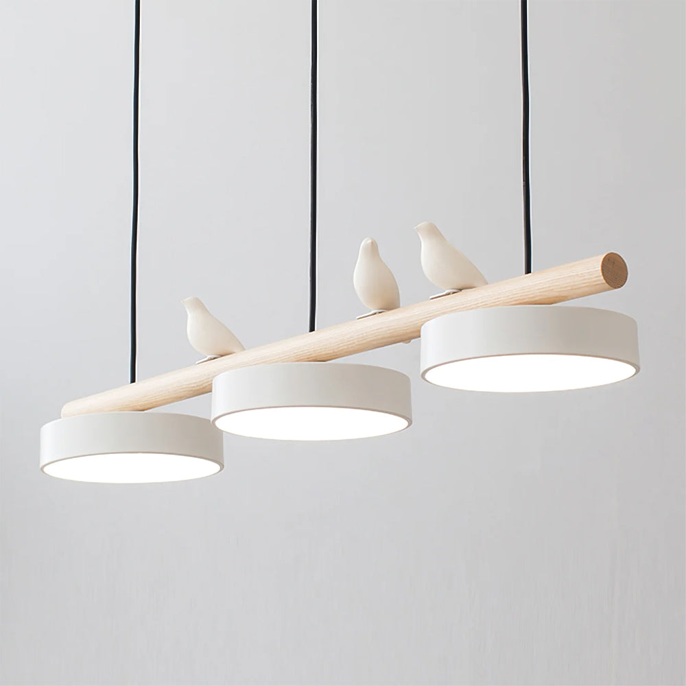 Pendelleuchte Bird aus Holz