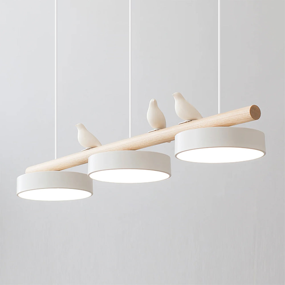 Pendelleuchte Bird aus Holz
