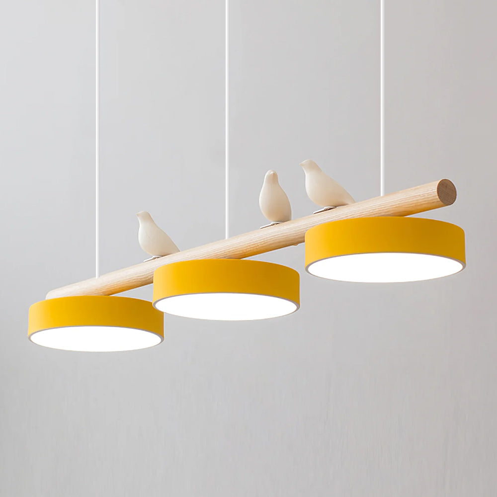 Pendelleuchte Bird aus Holz