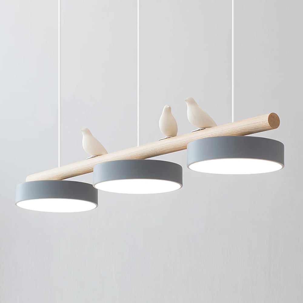 Pendelleuchte Bird aus Holz