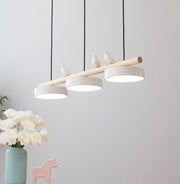 Pendelleuchte Bird aus Holz