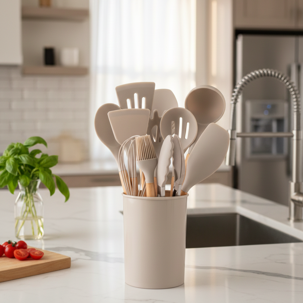 Küchenutensilien-Set aus Silikon