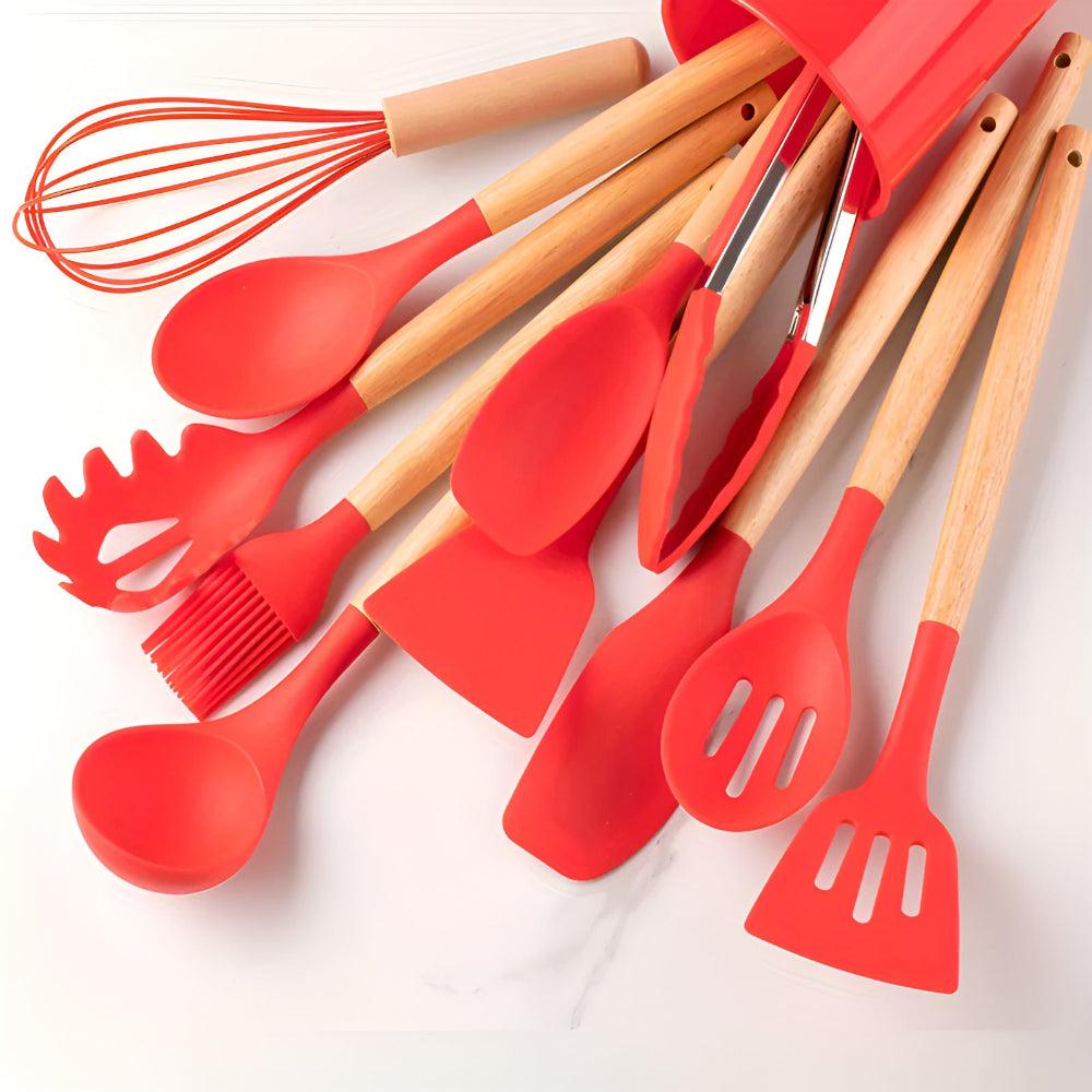 Küchenutensilien-Set aus Silikon