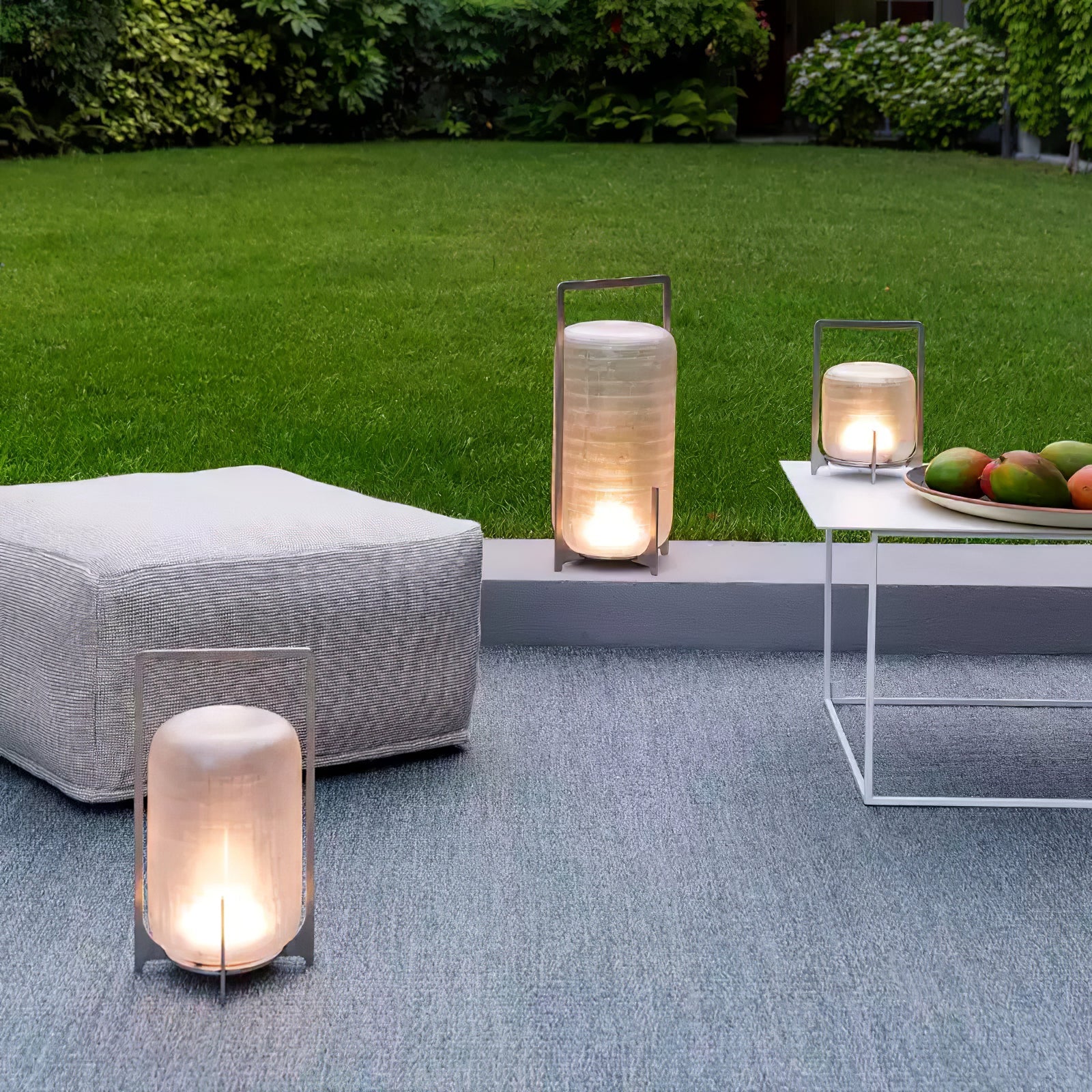 Tischlampe aus mundgeblasenem Glas