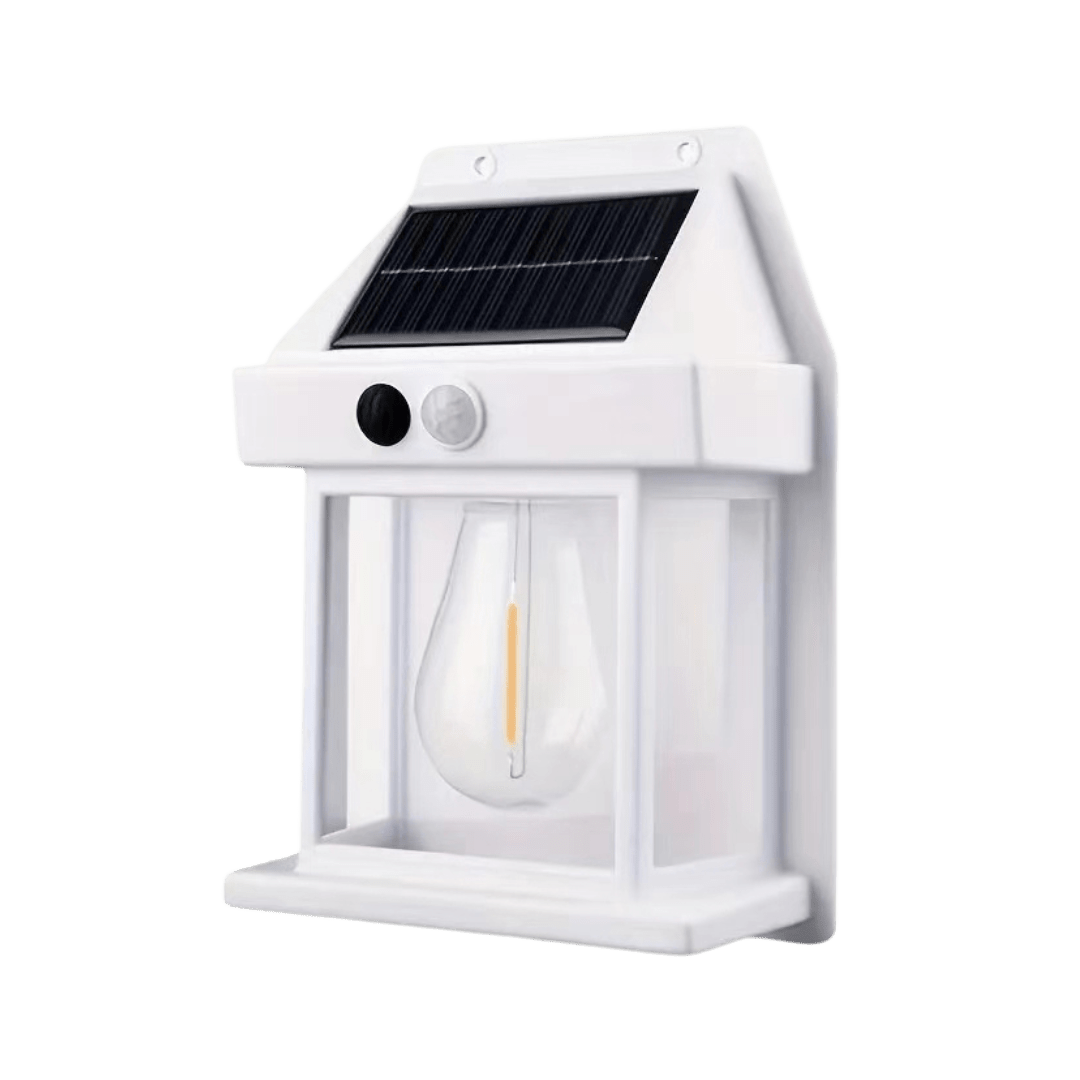 Solarbetriebene Wandleuchte mit Bewegungsmelder