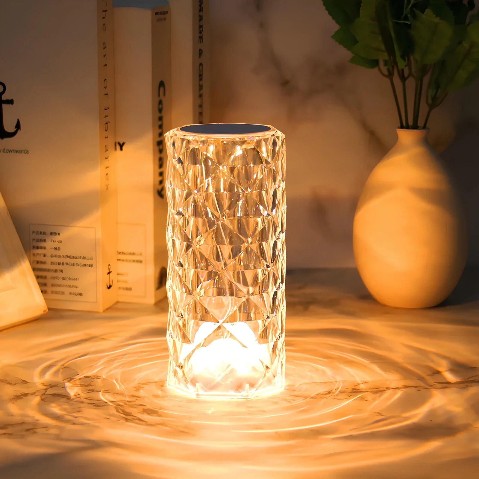 Moderne Kristall-Tischlampe