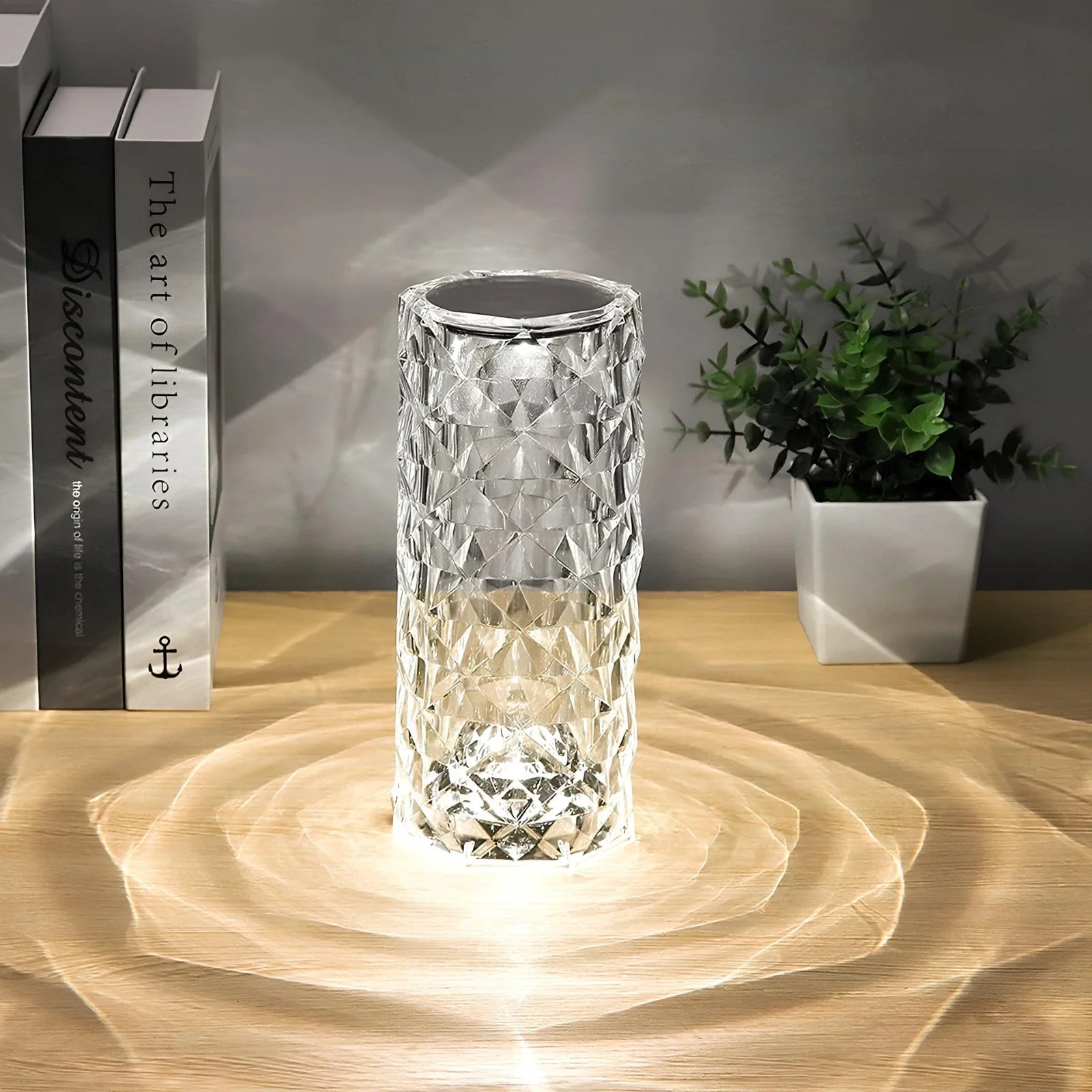 Moderne Kristall-Tischlampe