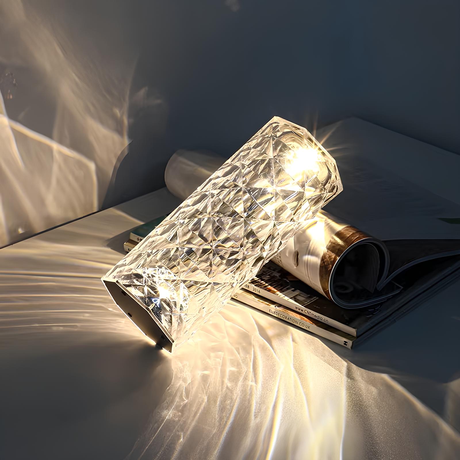 Moderne Kristall-Tischlampe