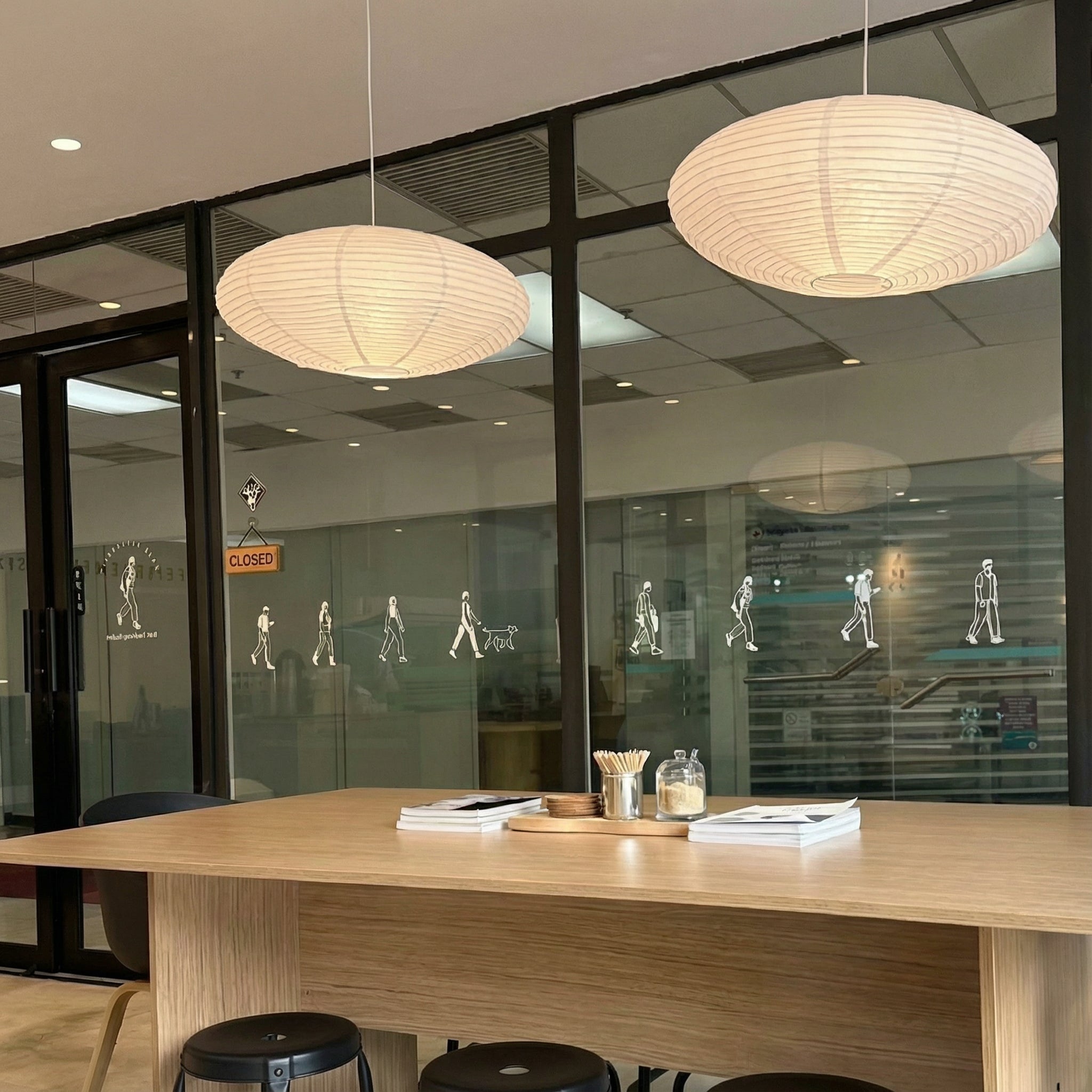 Papierhängelampe von Wabi