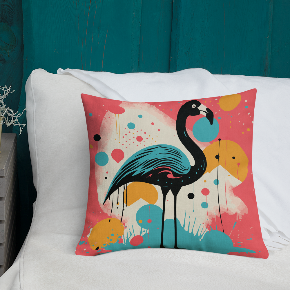 Tropical Escape Throw Pillow: A Touch of Flamingo Flair
