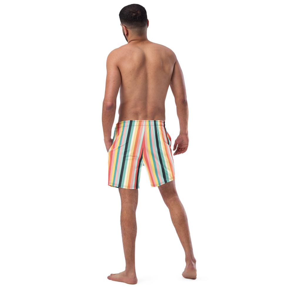 Bright Striped Swim Trunks for Summer Adventures (Eco-Friendly!)