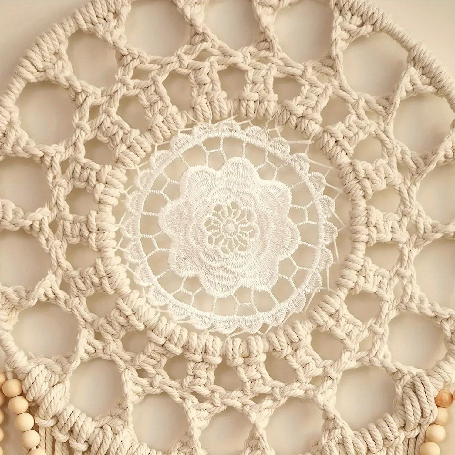 Traumfänger aus Baumwolle im Boho-Stil
