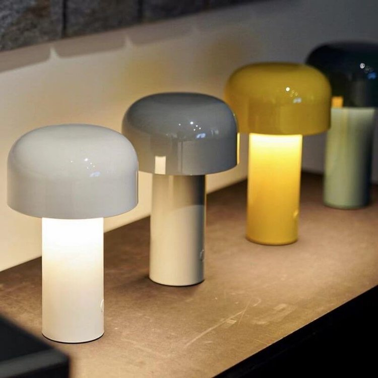 Pilzförmige kabellose Tischlampe